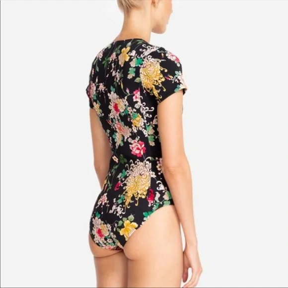 Johnny Was Mono Neoprene One Piece Swimsuit - Picture 4 of 9